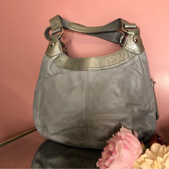 Coach Soho Lynn gray leather hobo shoulder bag - Picture 4 of 12